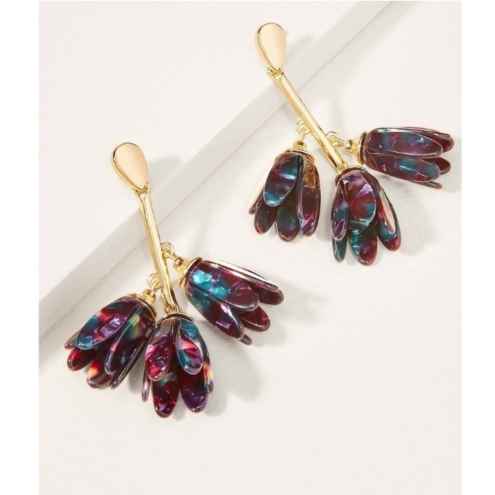 Stella & Dot | Versatile 2-in-1 Purple/Teal Annabelle Statement to StudE… - Picture 9 of 11